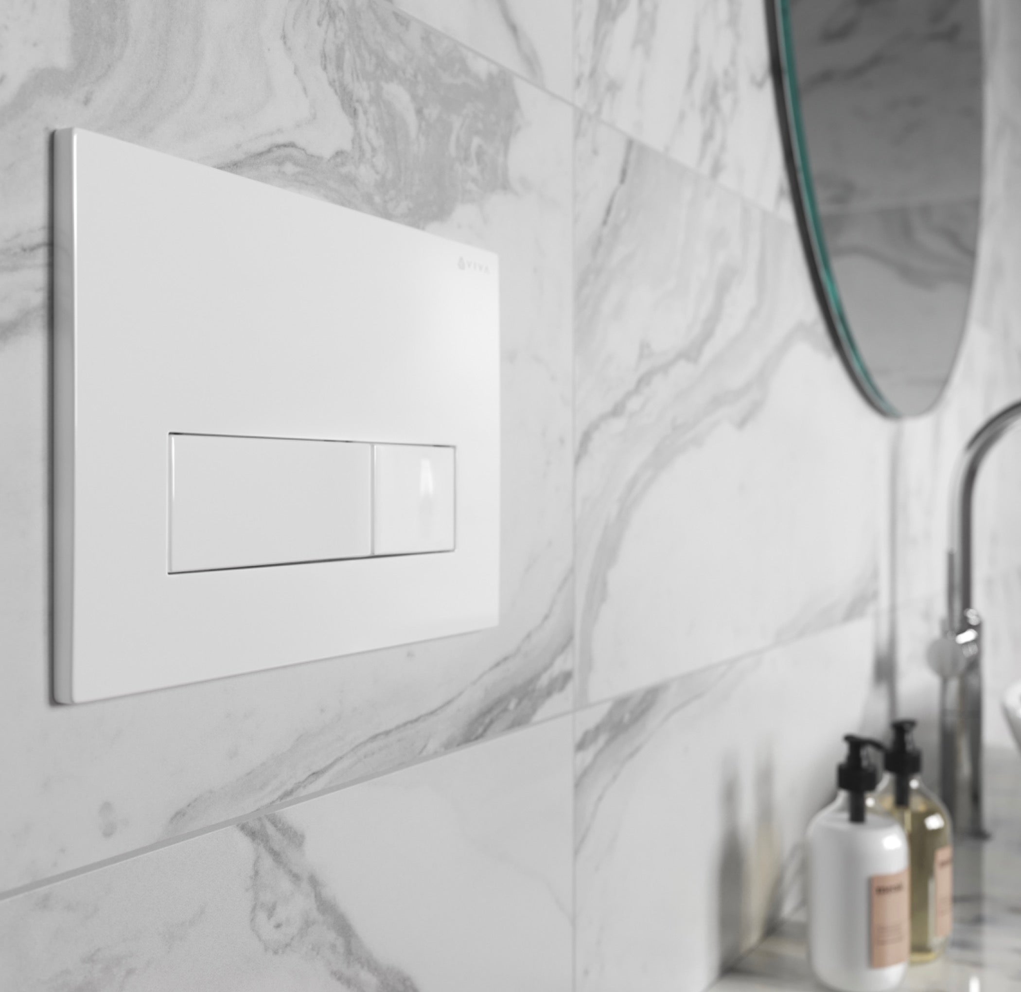 Skylo Ultra23 Gloss White Dual Flush Plate