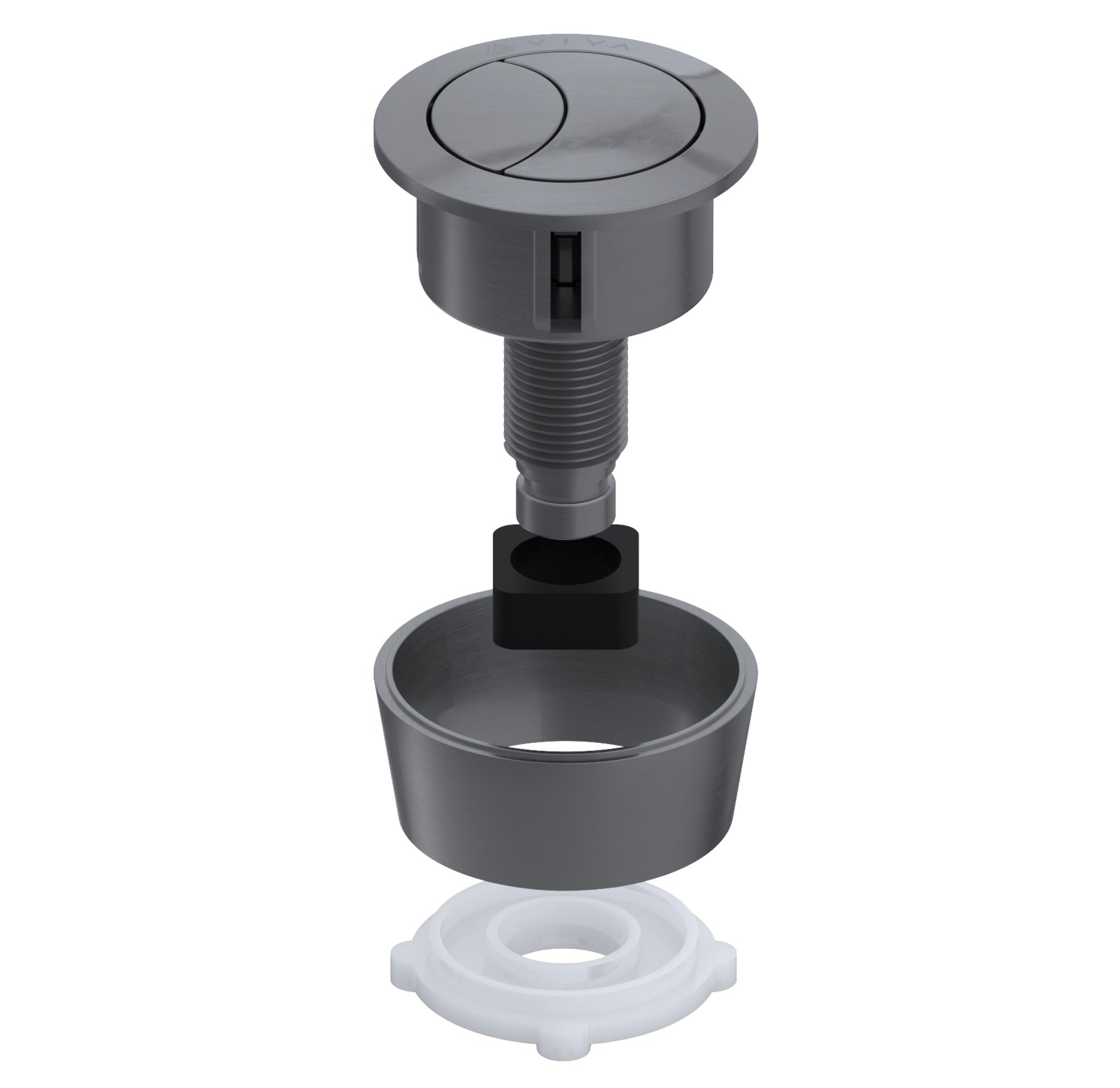 Brushed Nickel UNI-BUTTON