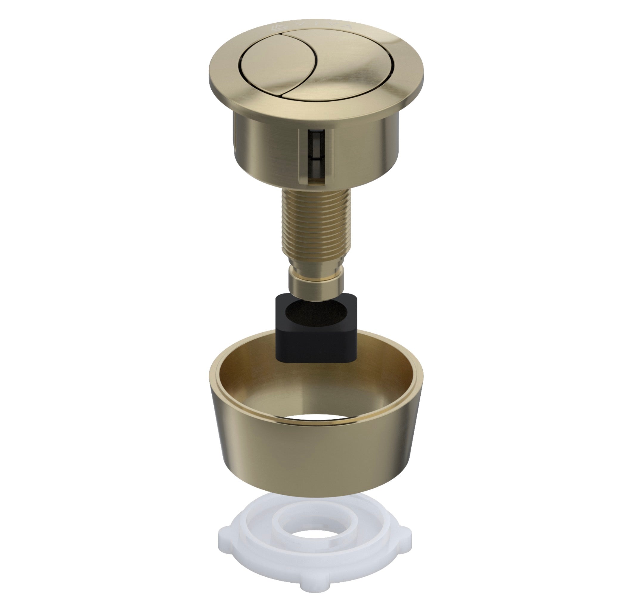 Brushed Brass UNI-BUTTON