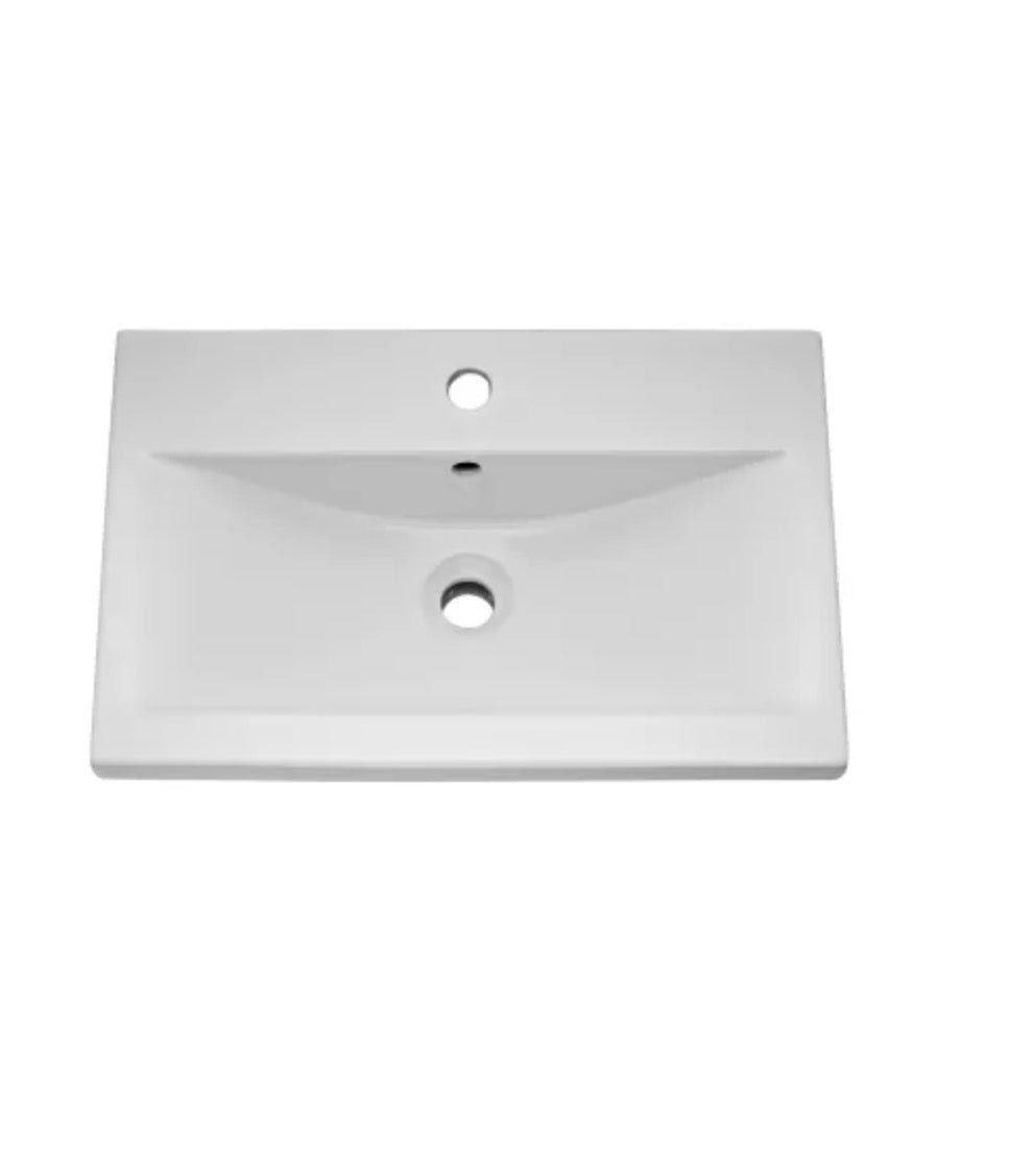 Eden Floor Standing 2 Door Vanity Unit with Mid-Edge Basin 600mm