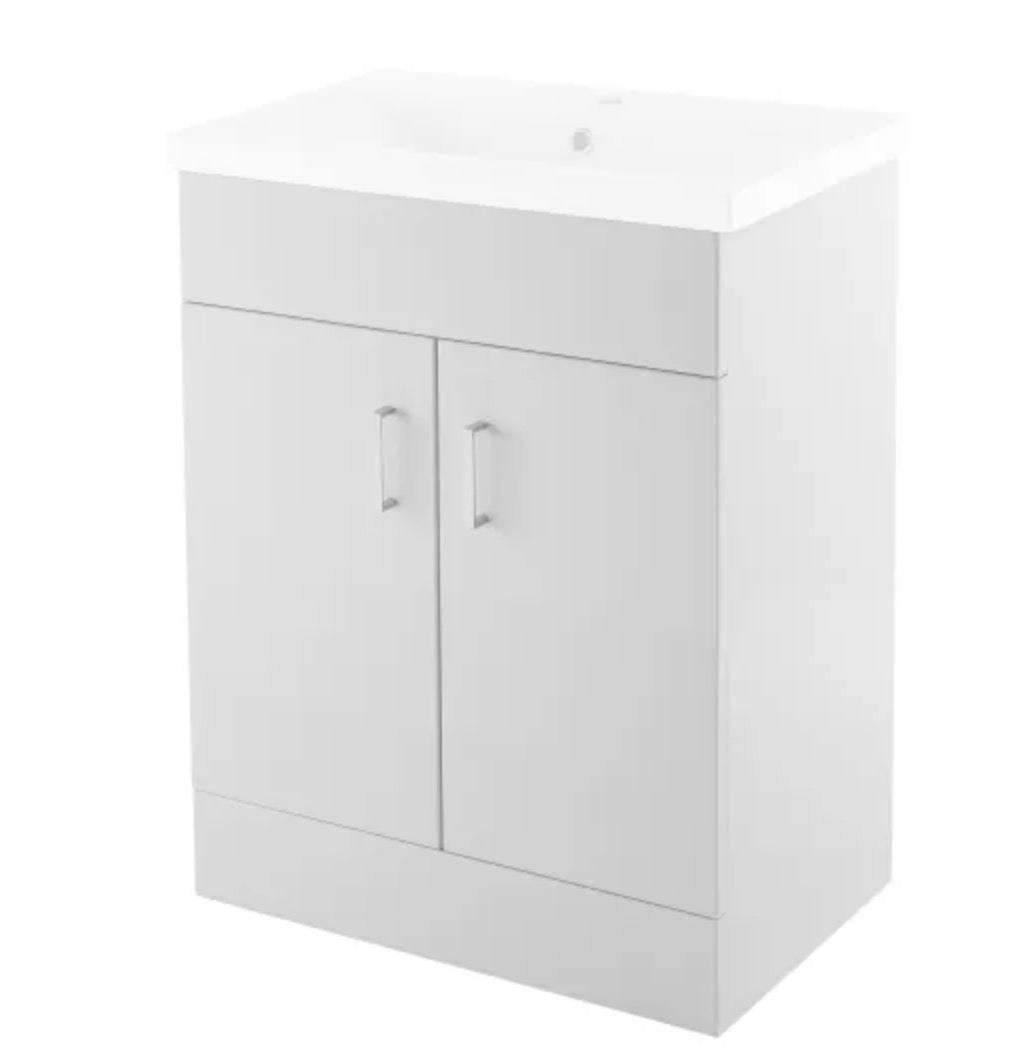 Mayford Floor Standing 2 Door Vanity Unit with Round Basin 550mm