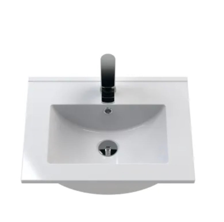 Furniture Minimalist Slimline Ceramic Basin 1 Tap Hole 500mm