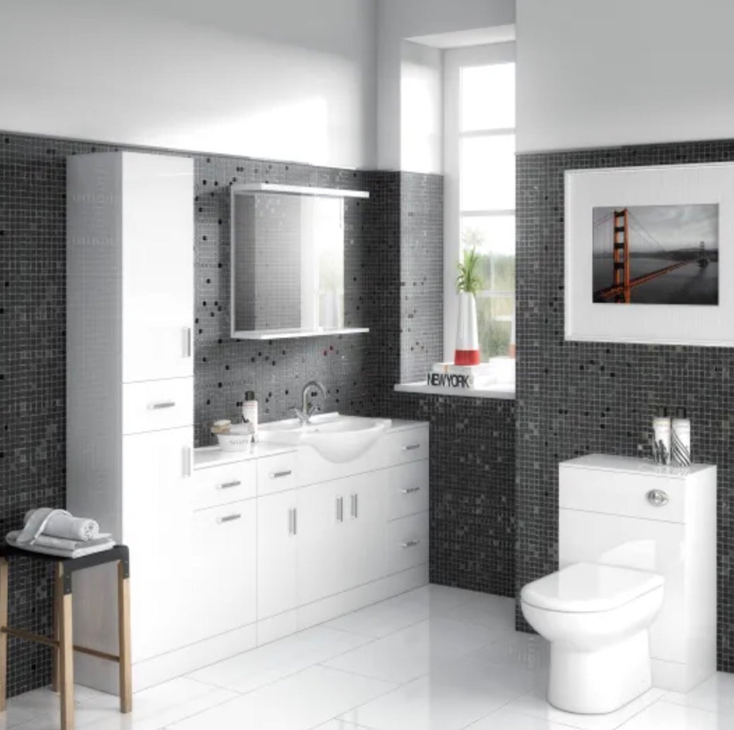 Mayford Floor Standing 2 Door Vanity Unit & Round Basin 650mm