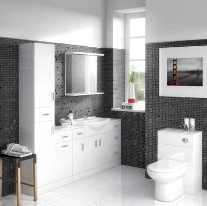 Mayford Floor Standing 2 Door Vanity Unit & Round Basin 650mm