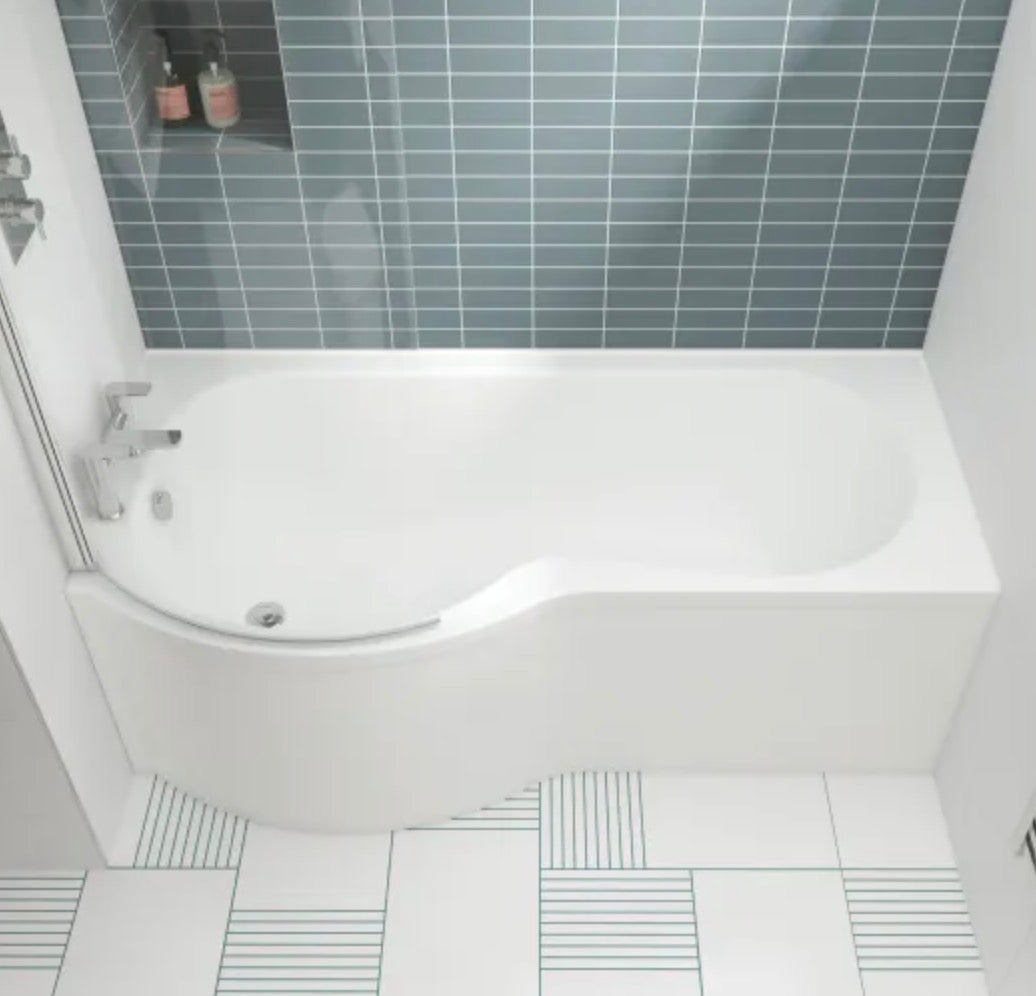 1700mm Left Hand P-Shaped Bath Set
