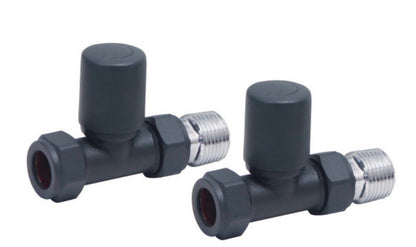 Radiator Valves - Towel Rail Valves Straight (Pair)