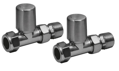 Radiator Valves - Towel Rail Valves Straight (Pair)