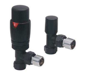 Radiator Valves - Designer Angled Valves (Pair)