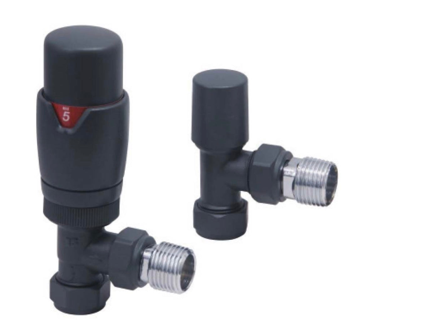 Radiator Valves - Designer Angled Valves (Pair)