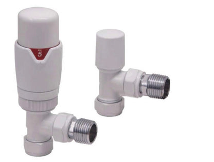 Radiator Valves - Designer Angled Valves (Pair)