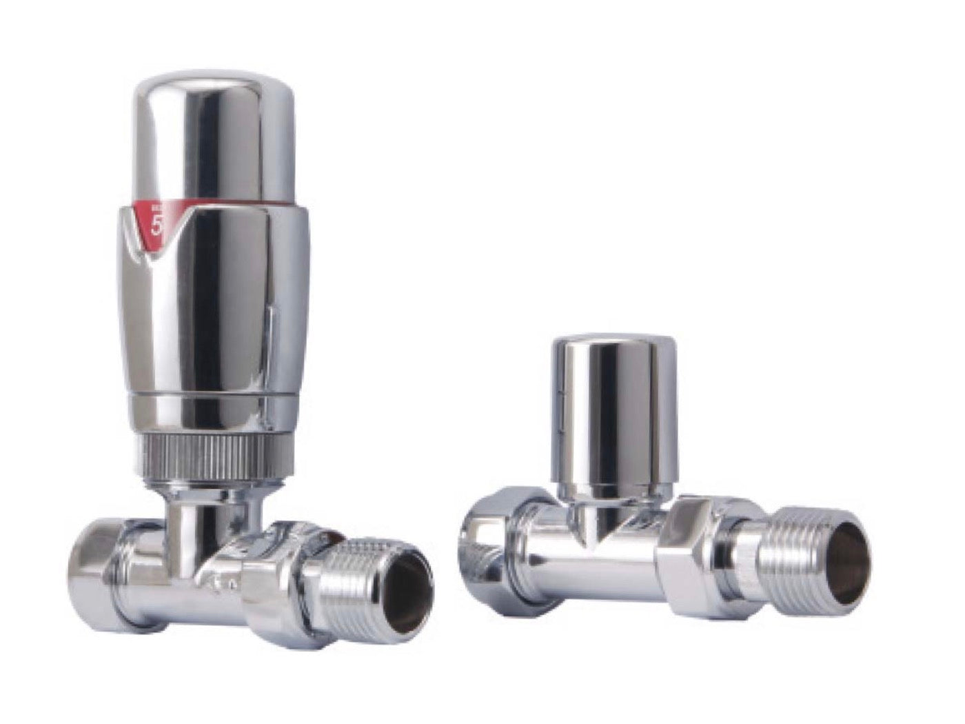 Radiator Valves - Designer Straight Valves (Pair)