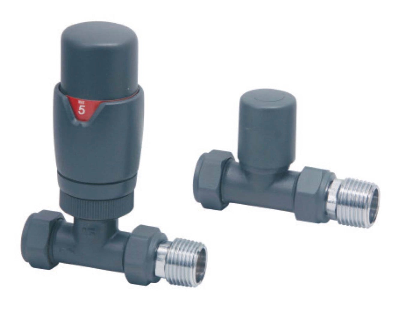 Radiator Valves - Designer Straight Valves (Pair)