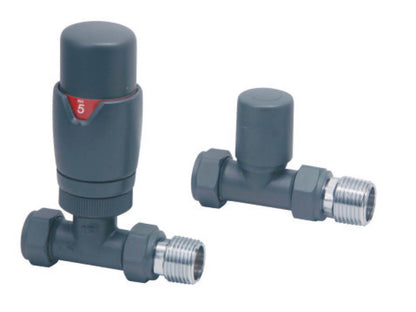 Radiator Valves - Designer Straight Valves (Pair)
