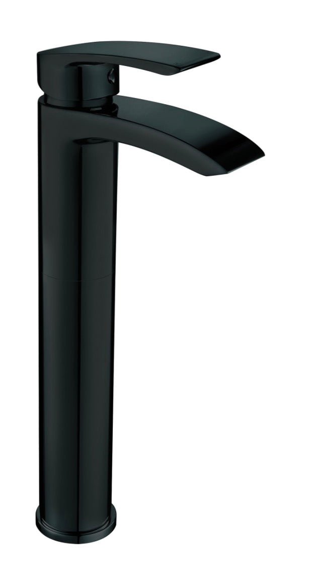 Belini Black Taps - Tall Mono Basin Mixer