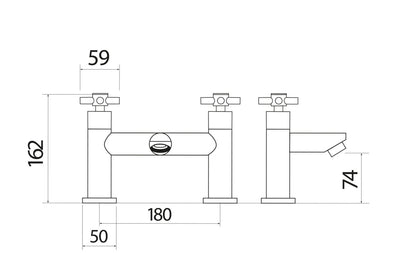 Kross Taps - Bath Filler