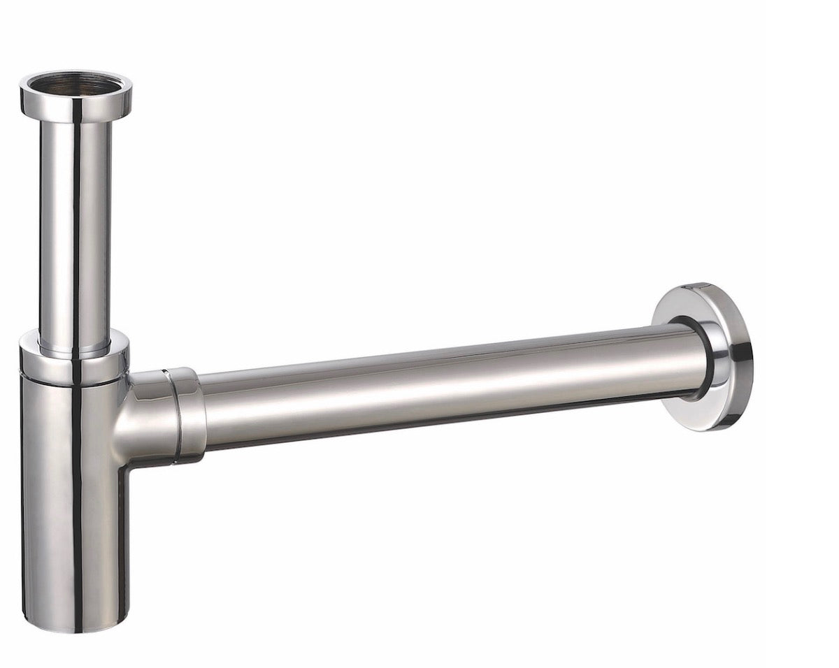 Basin Traps - Modern Round Bottle Trap Chrome