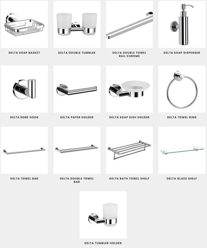 Bathroom Accessories - Delta Range