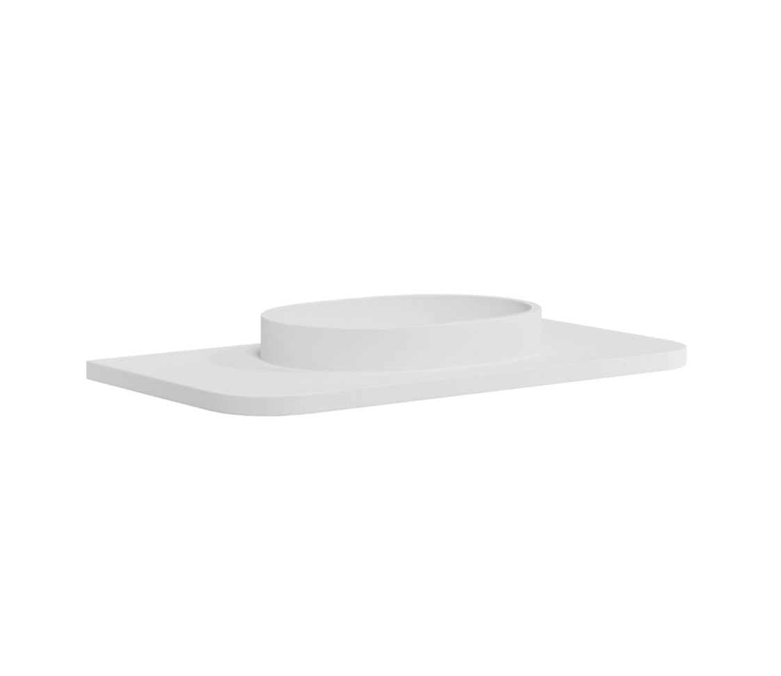 Linea Curve Furniture Range - 900 Basin