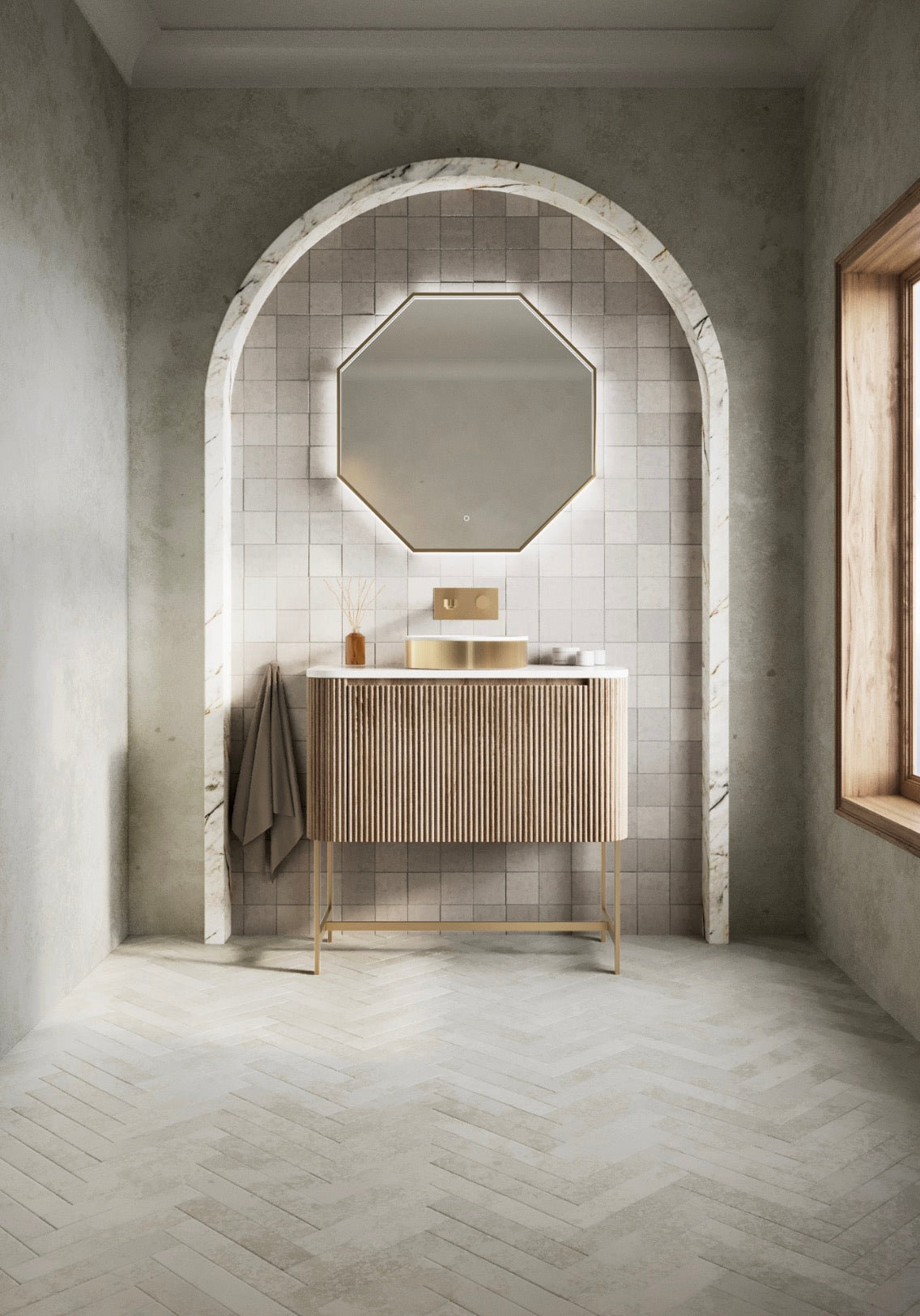Linea Curve Furniture Range - 900 Countertop