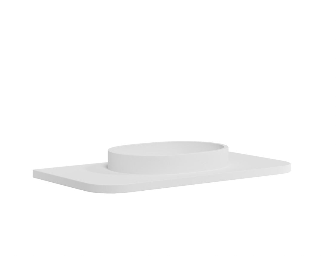 Linea Curve Furniture Range - 600 Basin