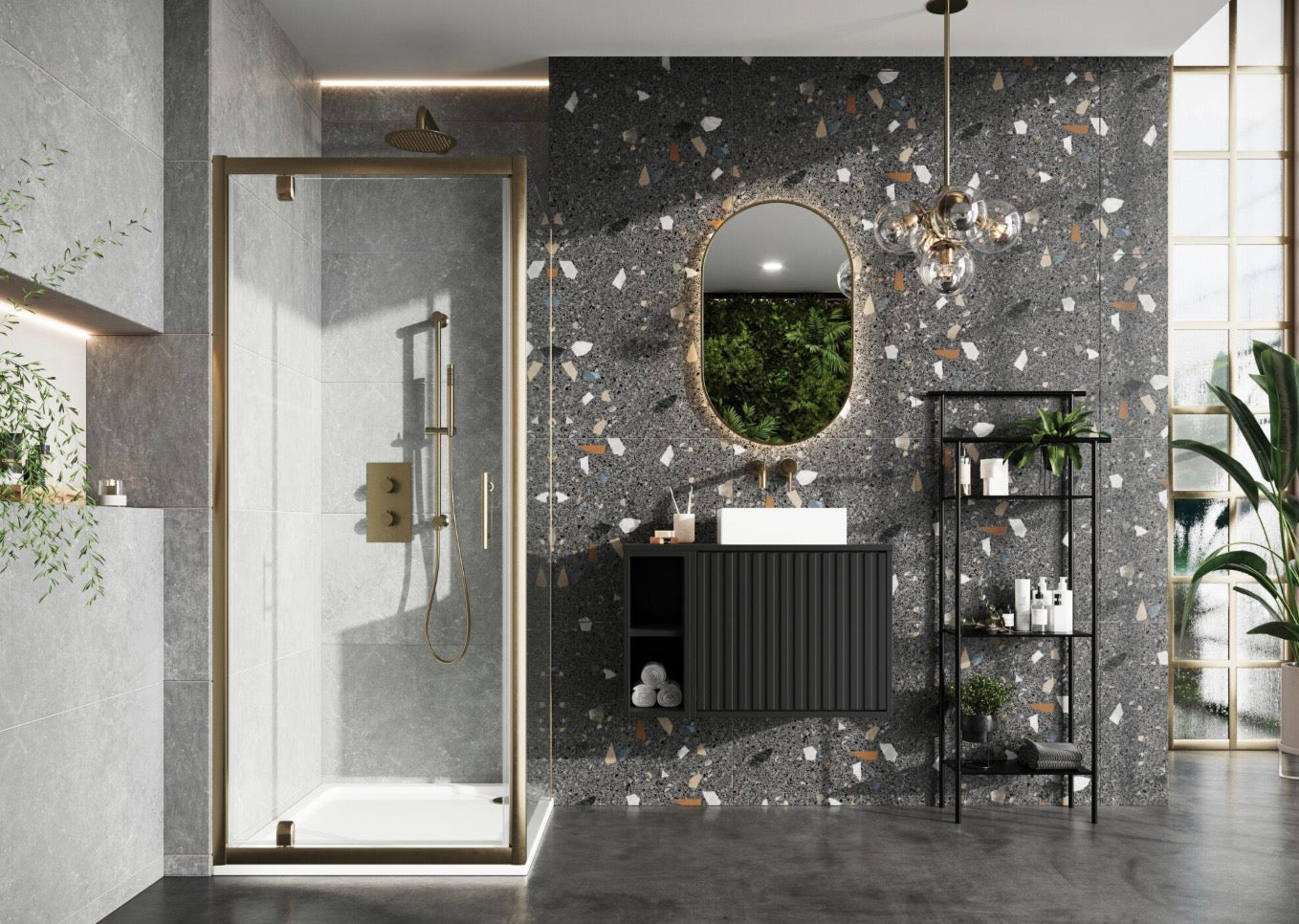 S6 Shower Enclosure - Pivot Door