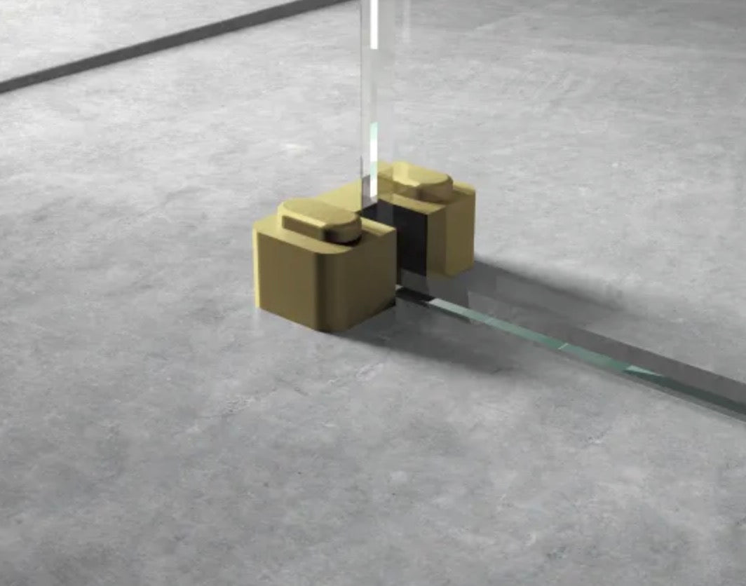 8mm Wetroom Screens - Brushed Brass Extras