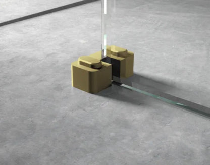 8mm Wetroom Screens - Brushed Brass Extras