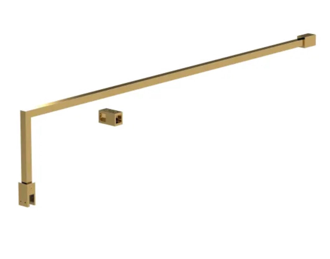 8mm Wetroom Screens - Brushed Brass Extras