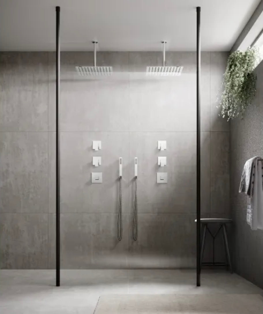 8mm Wetroom Screens - Black Extras
