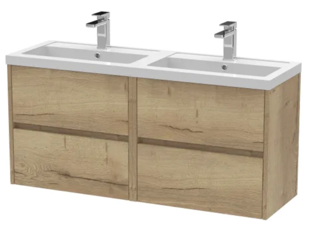 Havana Furniture Range - 1200mm Twin Basin unit