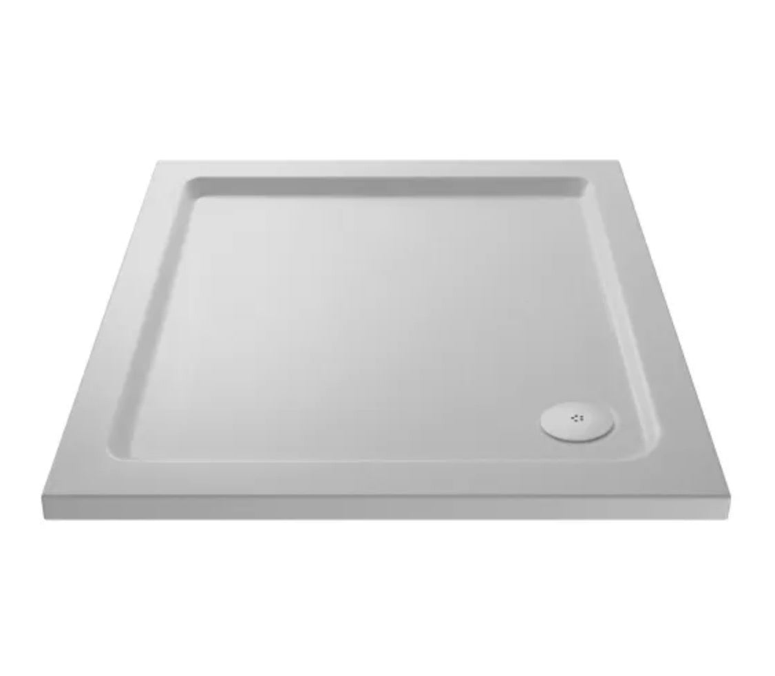 Slip Resistant Square Slimline Shower Tray 900 x 900mm