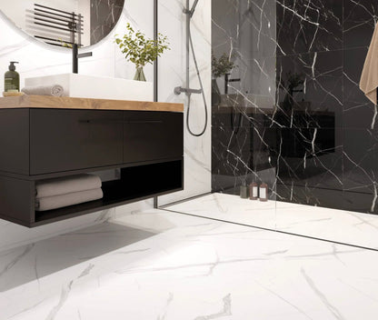 SPC Tile Flooring - Calacatta White