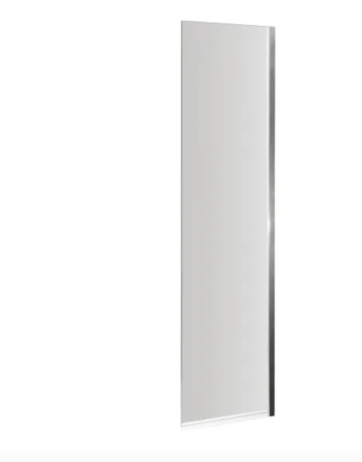 Chrome 6mm Bath Screens - 350mm Fixed Bath Screen