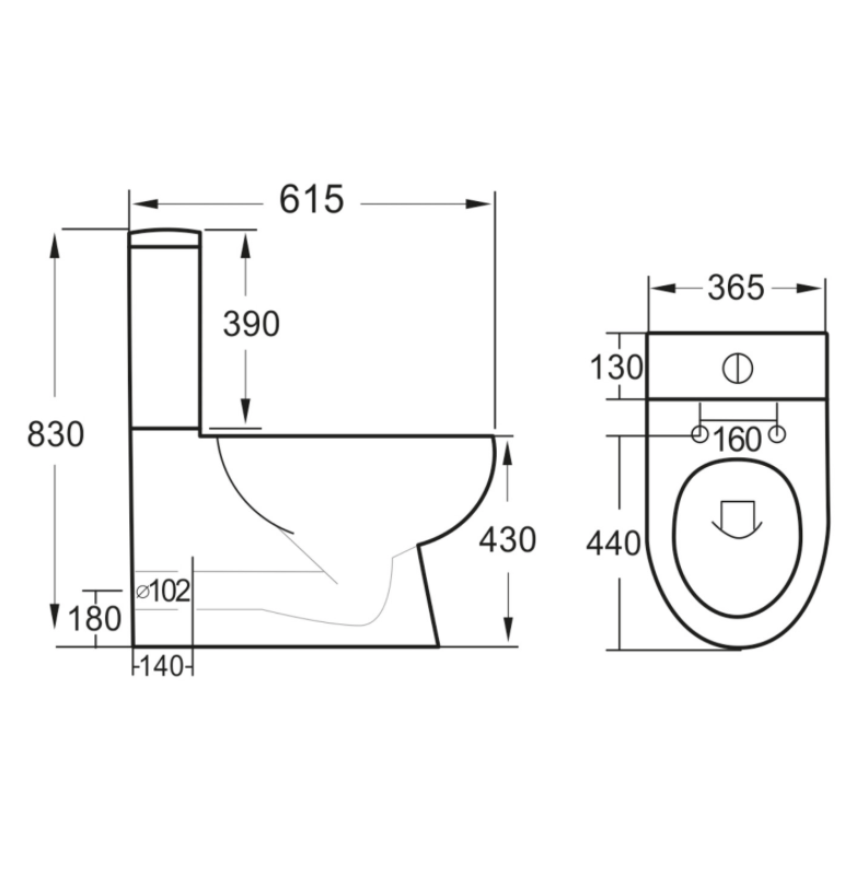 Belini Toilets  - Cistern & Fittings