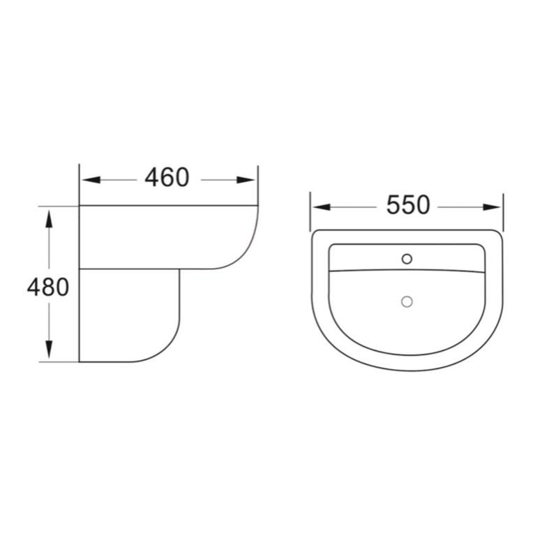 Belini Basins - Deia / Belini Basin- 550mm