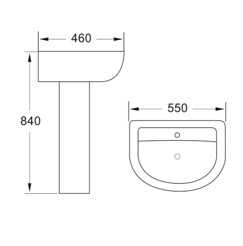 Belini Basins - Deia / Belini Basin- 550mm