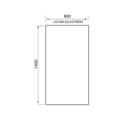 S6 Bath Screens - Square Edge 6mm Thick Bath Screen