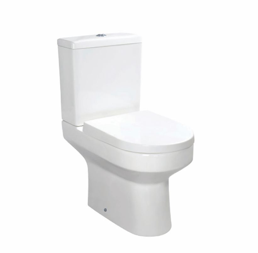Spa Comfort Height Open Back Pan, Cistern & Soft Close Seat Set