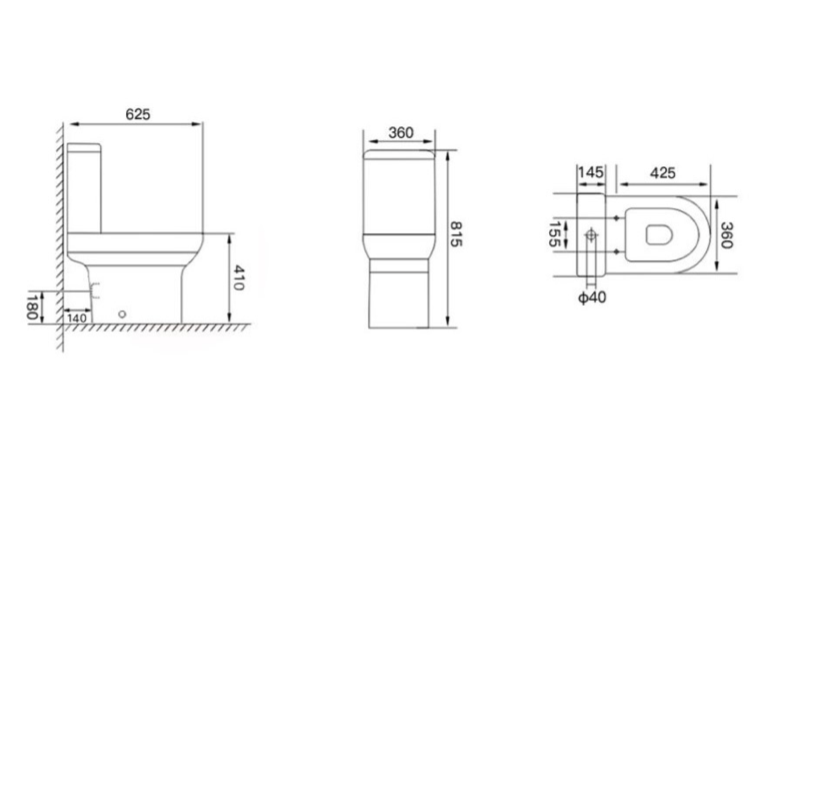 Spa Rimless Open Back Pan