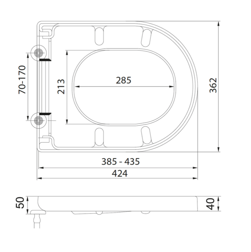 Spa D Shape Seat