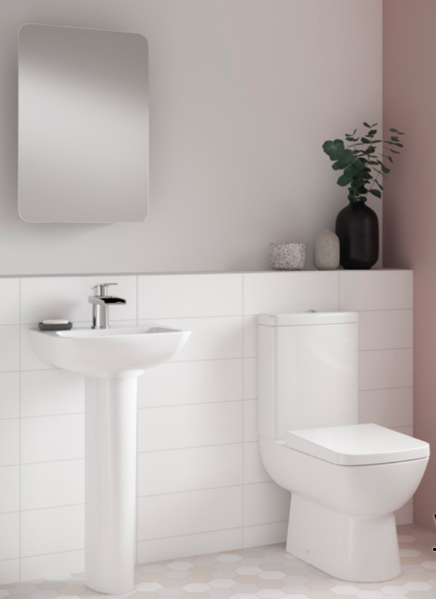 Ambrose Ceramics - Compact Semi Flush to Wall WC