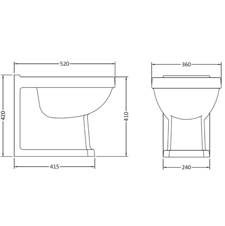 Traditional Back to Wall Pan