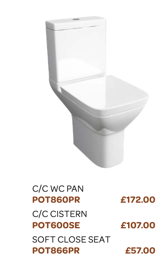 Project Square Close Coupled Cistern