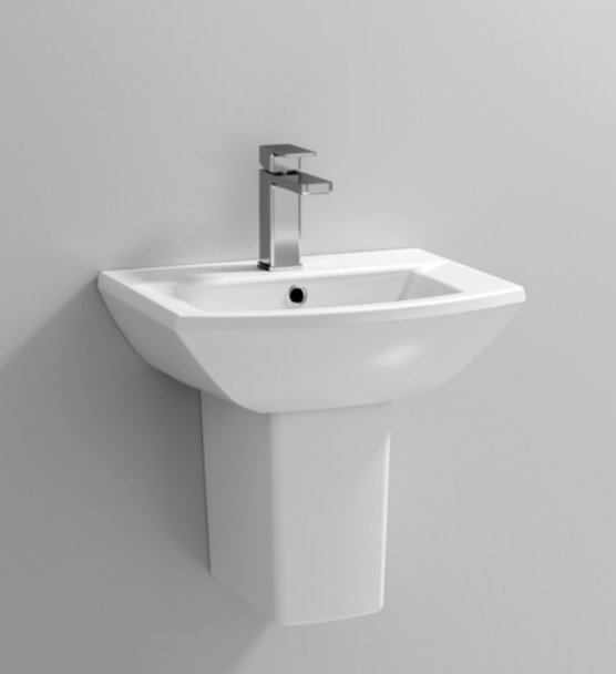 Asselby Ceramics - 500mm Basin & Semi Pedestal