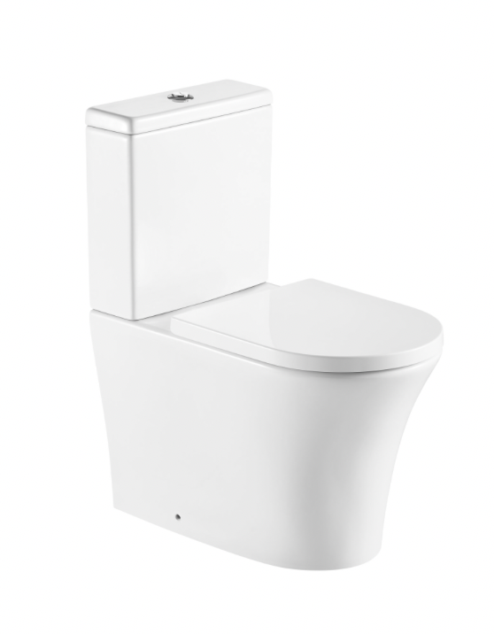 Kameo Close Coupled Close To Wall Pan, Cistern & Seat