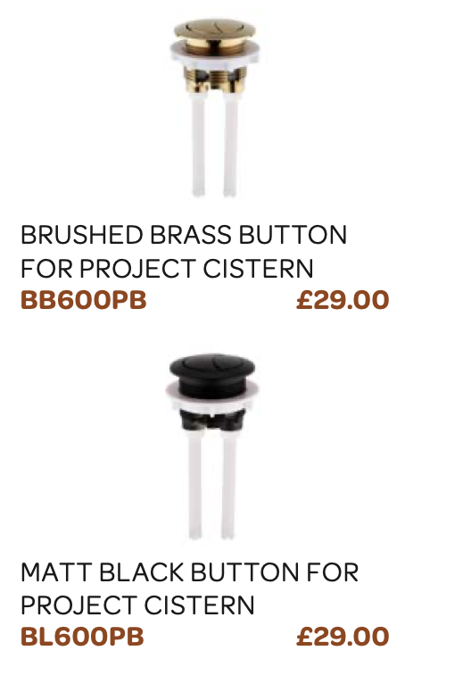 Project Round 600 Cistern Push Button