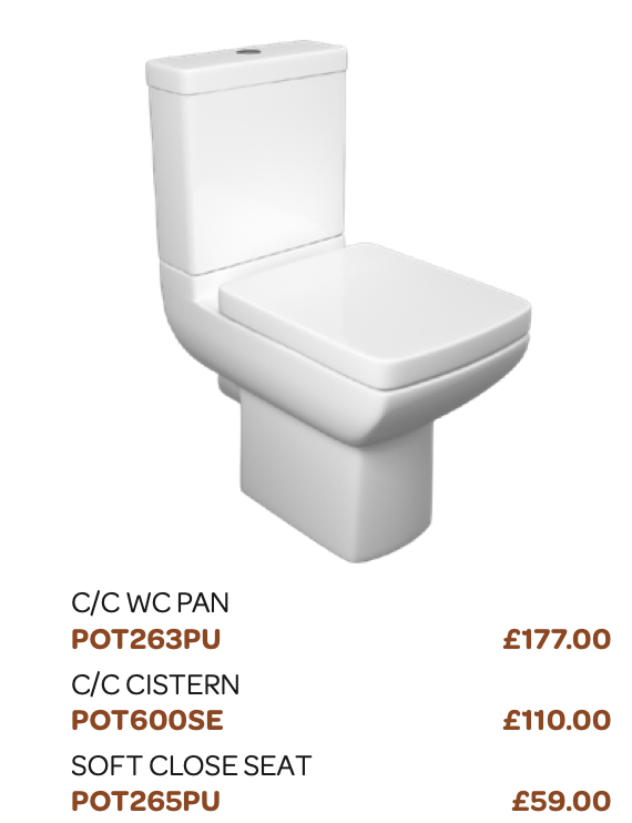 Pure Ceramics Soft Close Seat & Cover