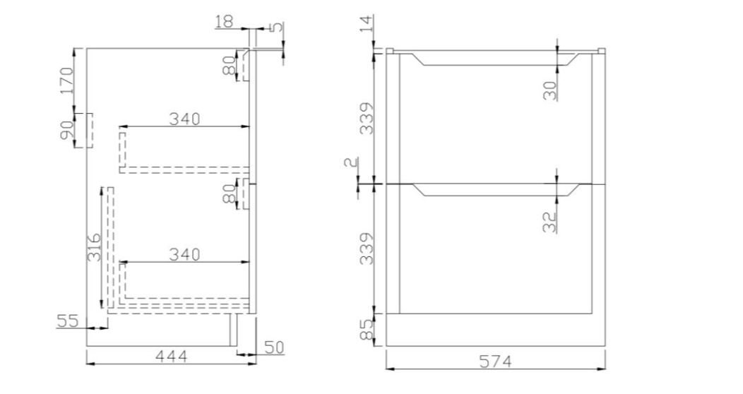 Clearance - Ella 600 Floor Unit