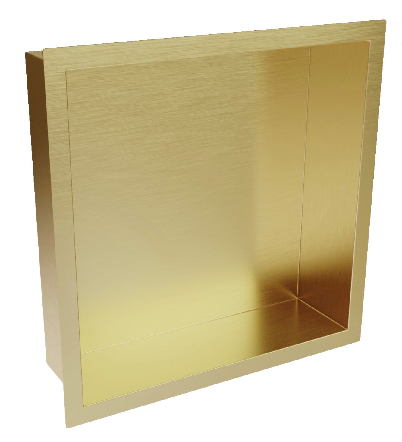 Inset Shower Niche 300x300mm Brushed Brass