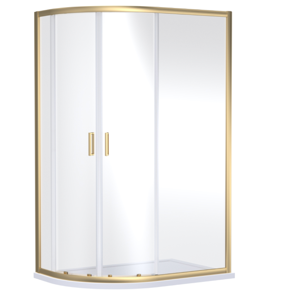 Choice Ensky Brushed Brass Offset Quadrant